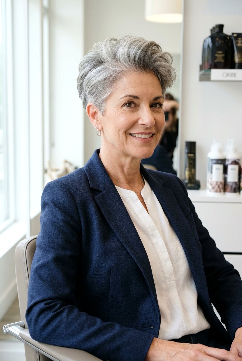 Tapered pixie cut - 20 modern pixie for women over 50 - 20 modern pixie for women over 50