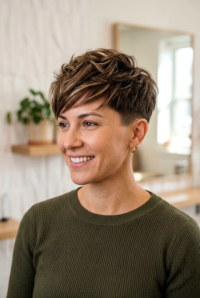 Tapered pixie haircut - 20 hairstyles for oval faces - 20 hairstyles for oval faces