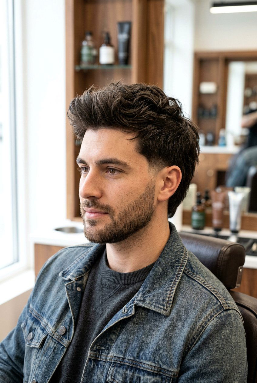 Tapered shag - 20 shag haircut for men - 20 shag haircut for men