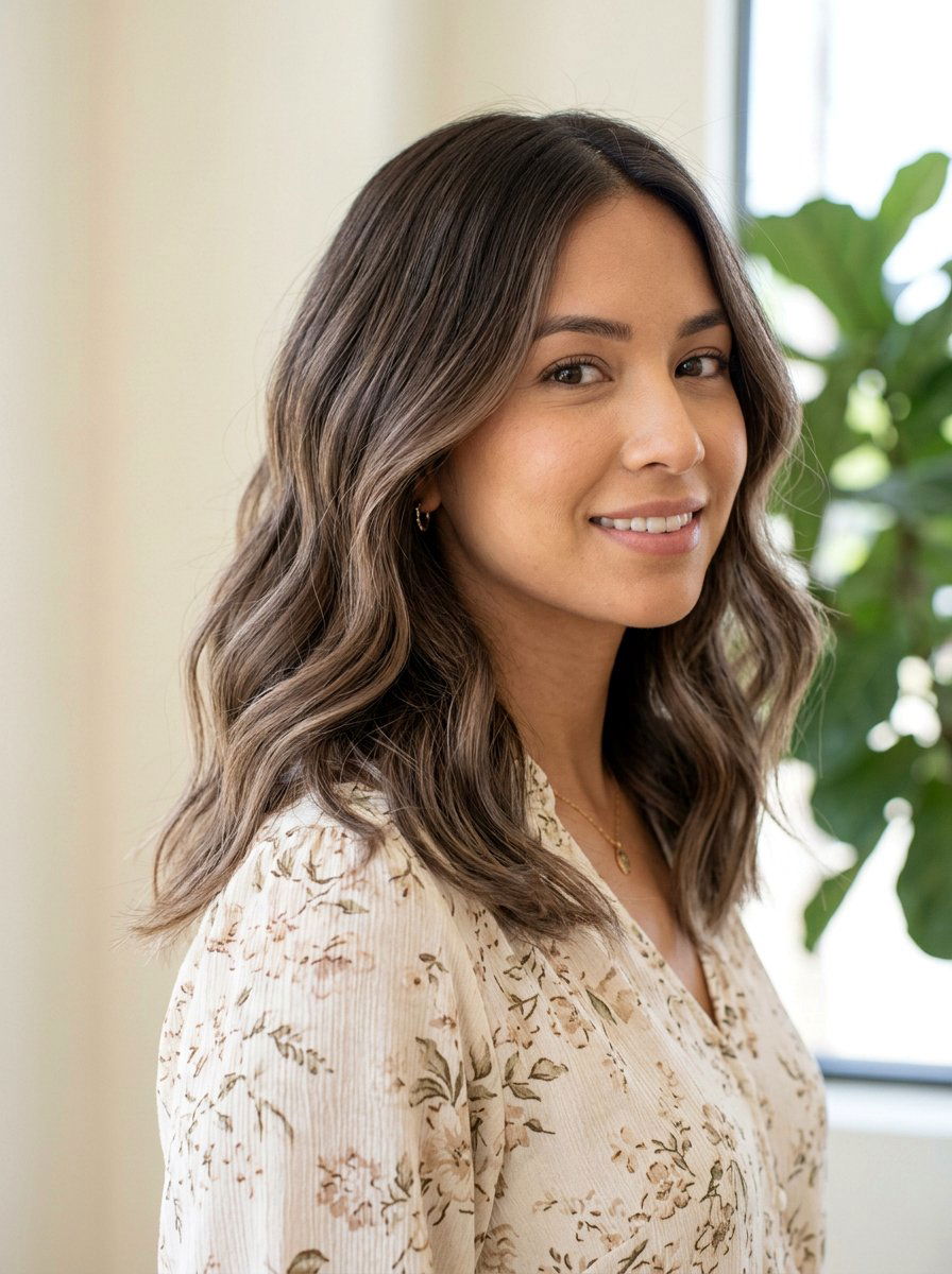 Taupe Brown Balayage For Medium Length Hair - 20 taupe brown balayage - 20 taupe brown balayage