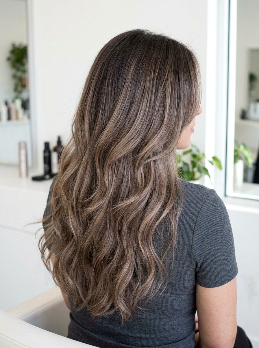 Taupe Brown Balayage On Thick Hair - 20 taupe brown balayage - 20 taupe brown balayage