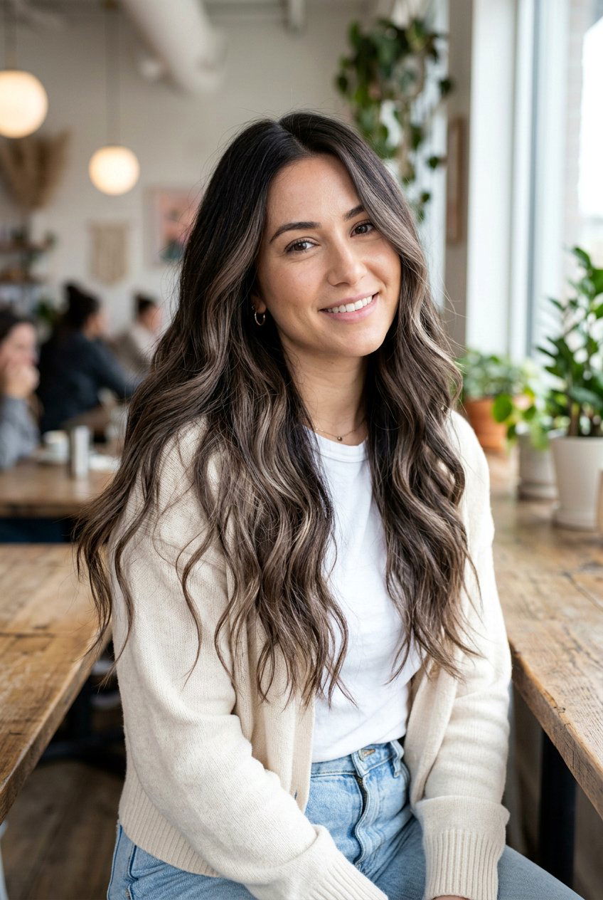 Taupe Brunette Balayage On Dark Hair - 20 cool taupe brunette hair color - 20 cool taupe brunette hair color