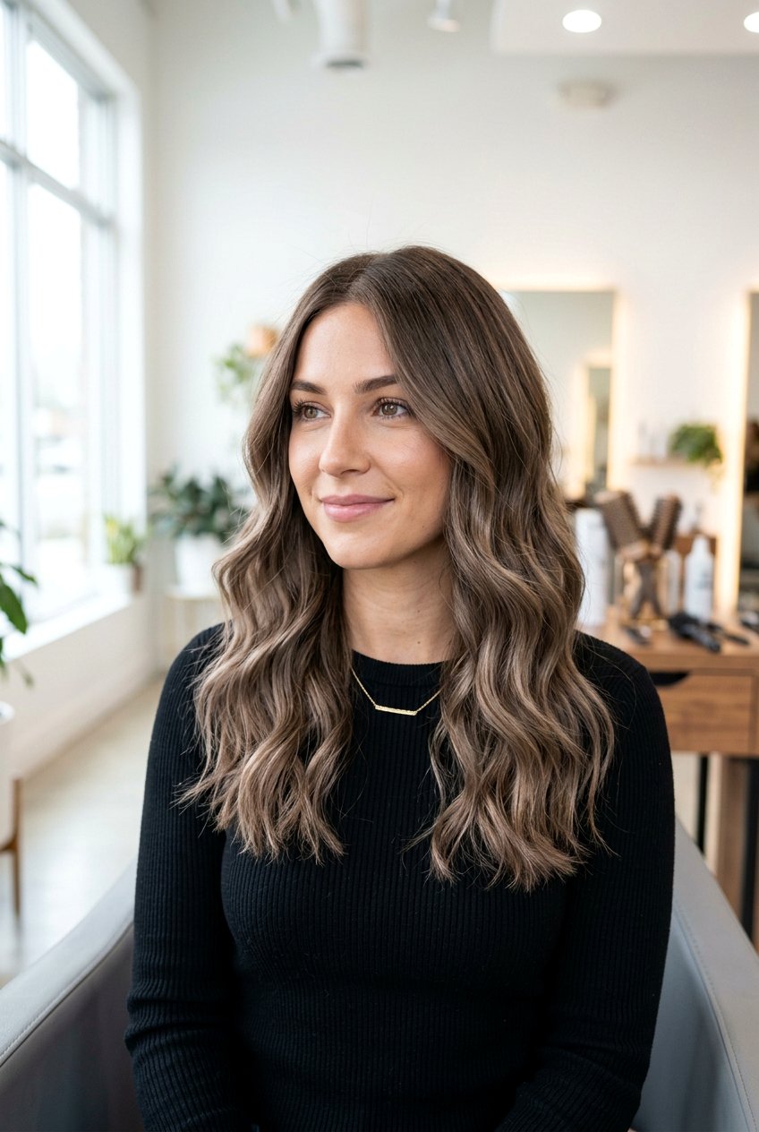 Taupe balayage - 20 subtle balayage on brown hair - 20 subtle balayage on brown hair