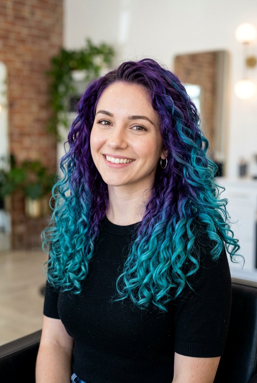 Teal And Purple Hair - 20 teal hair color ideas - 20 teal hair color ideas