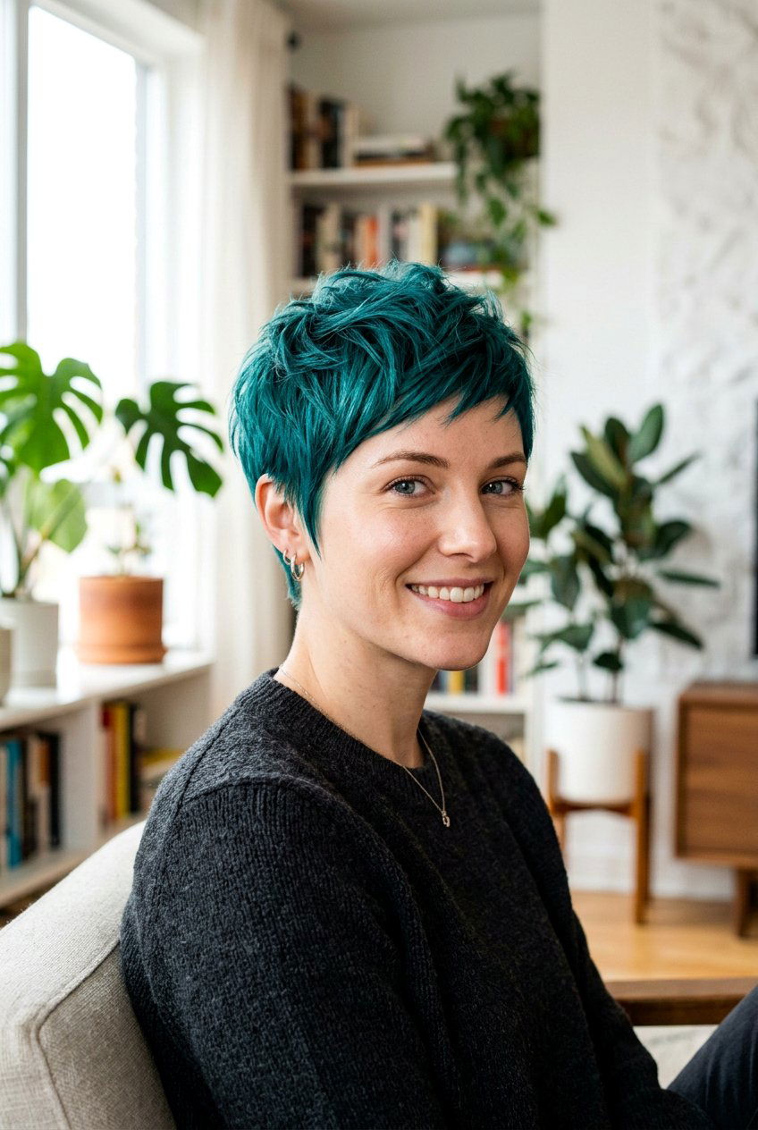 Teal Short Hair - 20 teal hair color ideas - 20 teal hair color ideas