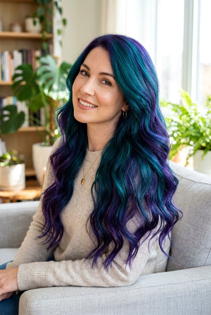 Teal and Purple Unicorn Hair Color - 20 unicorn hair color ideas - 20 unicorn hair color ideas