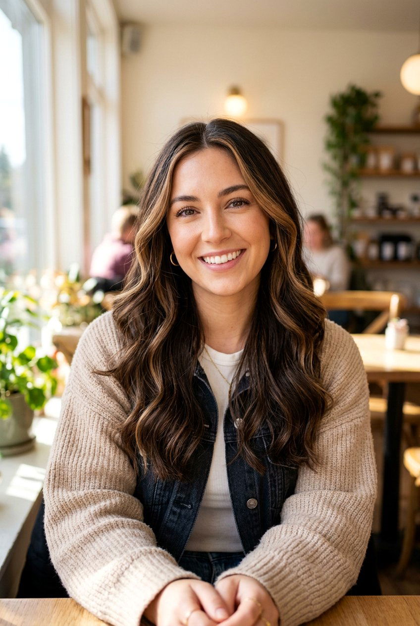 Teddy Bear Brunette with Face Framing Highlights - 20 teddy bear brunette hair - 20 teddy bear brunette hair