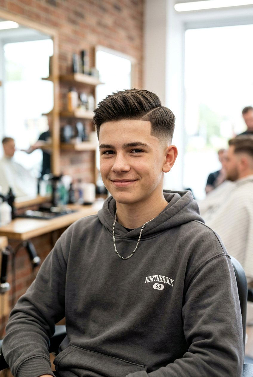 Teenager mid fade side part - 20 boys haircut with side part and fade - 20 boys haircut with side part and fade