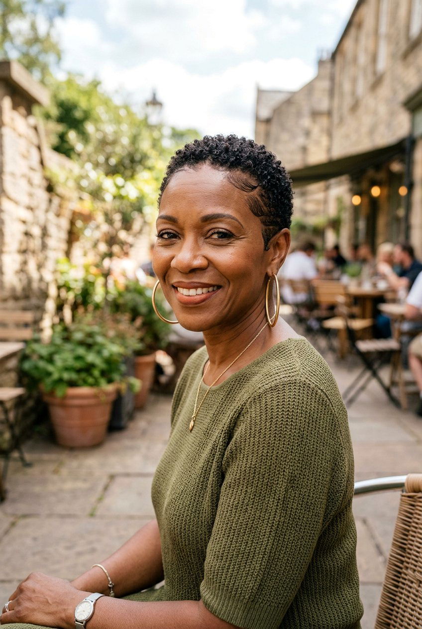 Teeny Weeny Afro - 20 natural hairstyles for women over 50 - 20 natural hairstyles for women over 50