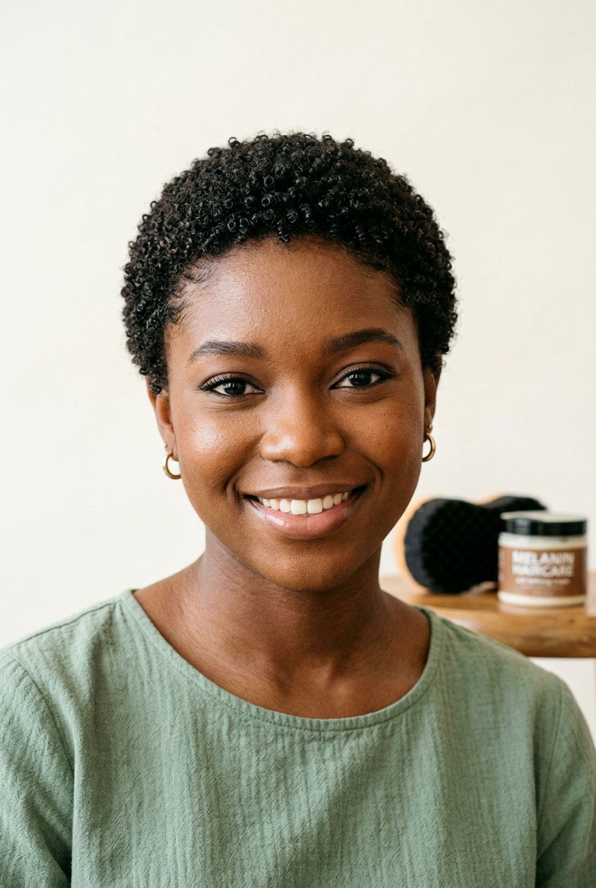 Teeny Weeny Rounded Afro - 20 rounded afro haircut for black women - 20 rounded afro haircut for black women