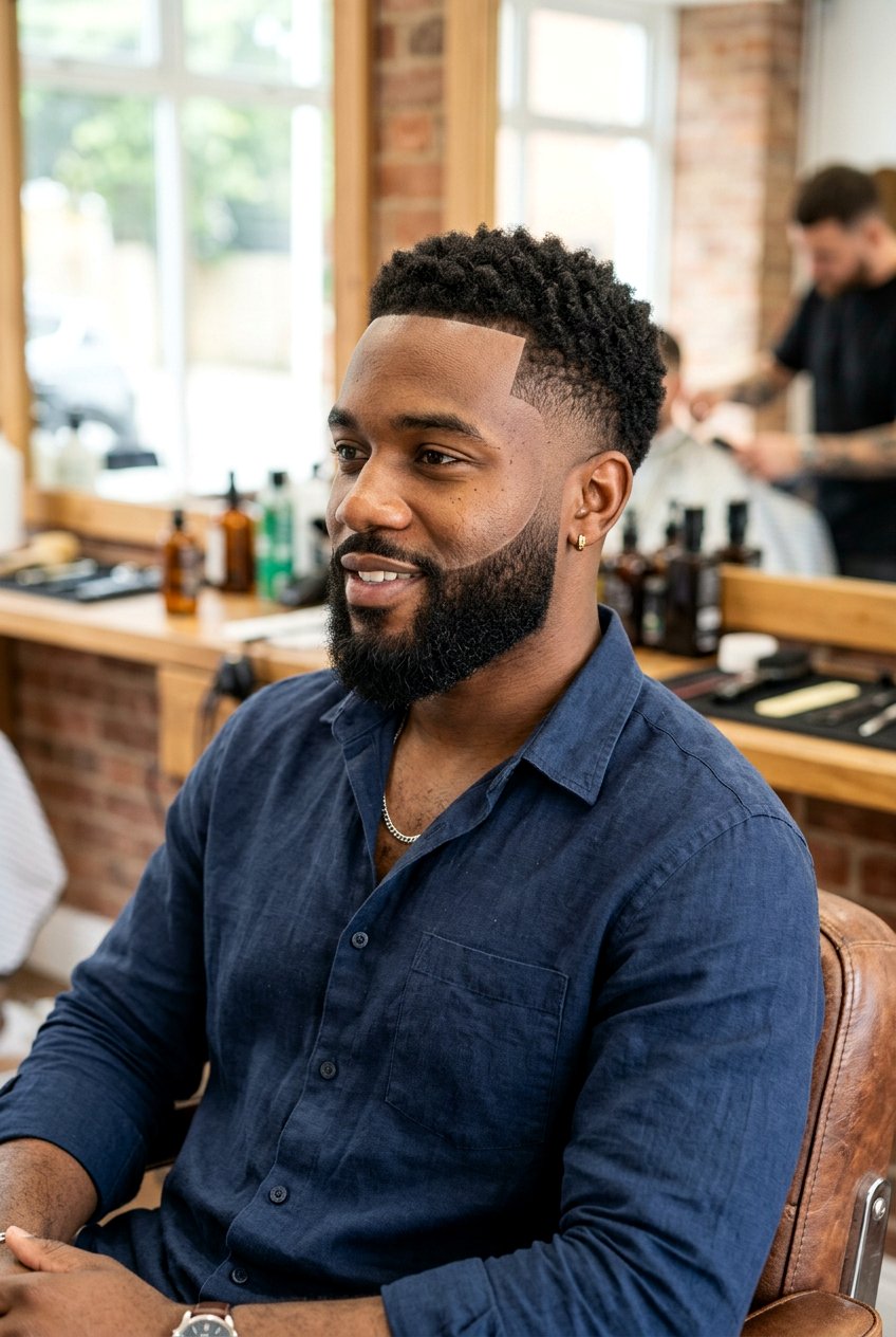 Temp Fade Taper With Connected Beard - 20 men beard fade with taper haircut - 20 men beard fade with taper haircut