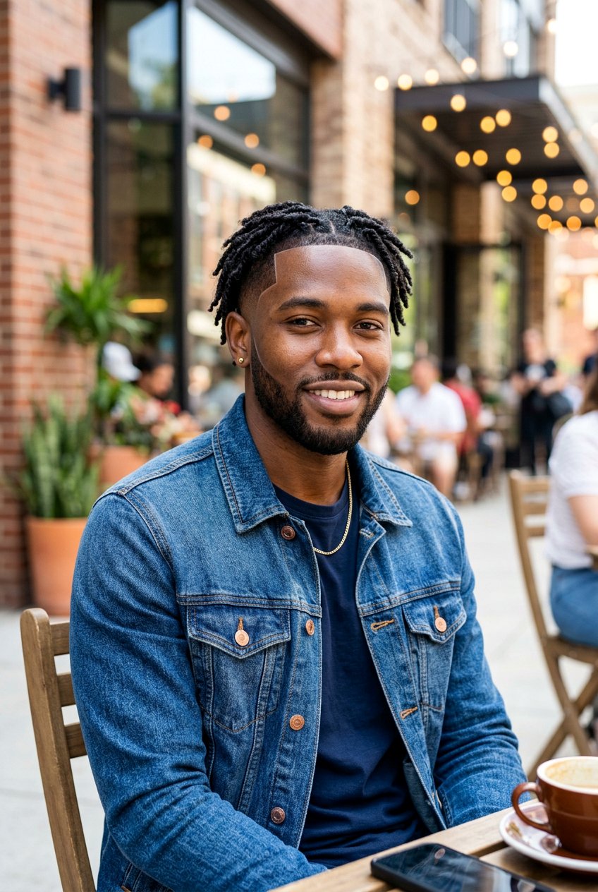 Temp Fade With Short Dreads - 20 short dreads with fade for men - 20 short dreads with fade for men