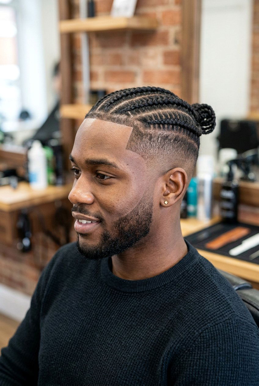 Temp fade with braids - 20 temp fade haircut - 20 temp fade haircut