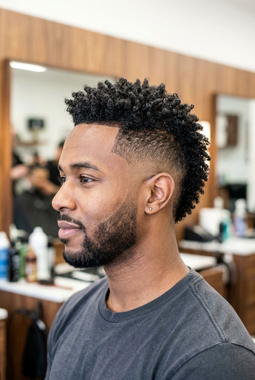 Temp fade with mohawk - 20 temp fade haircut - 20 temp fade haircut