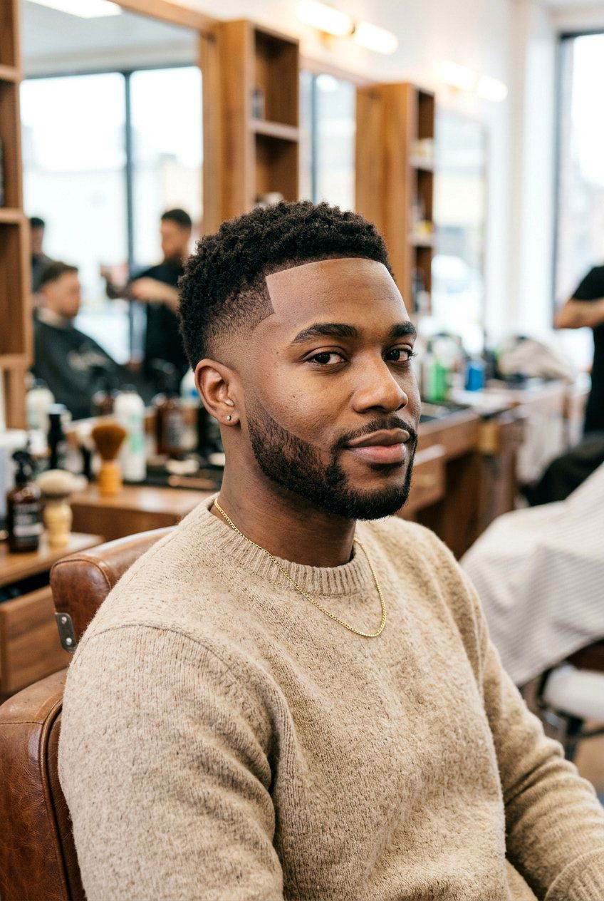 Temple Drop Fade - 20 drop fade for black men - 20 drop fade for black men