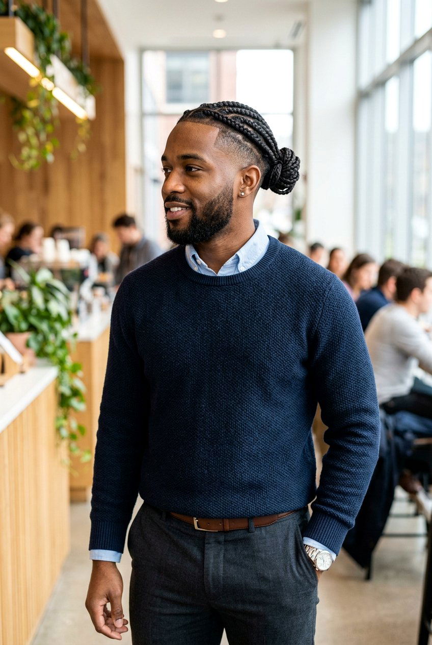 20 Ultimate Braided Top Knot Men Hairstyles to Try Today