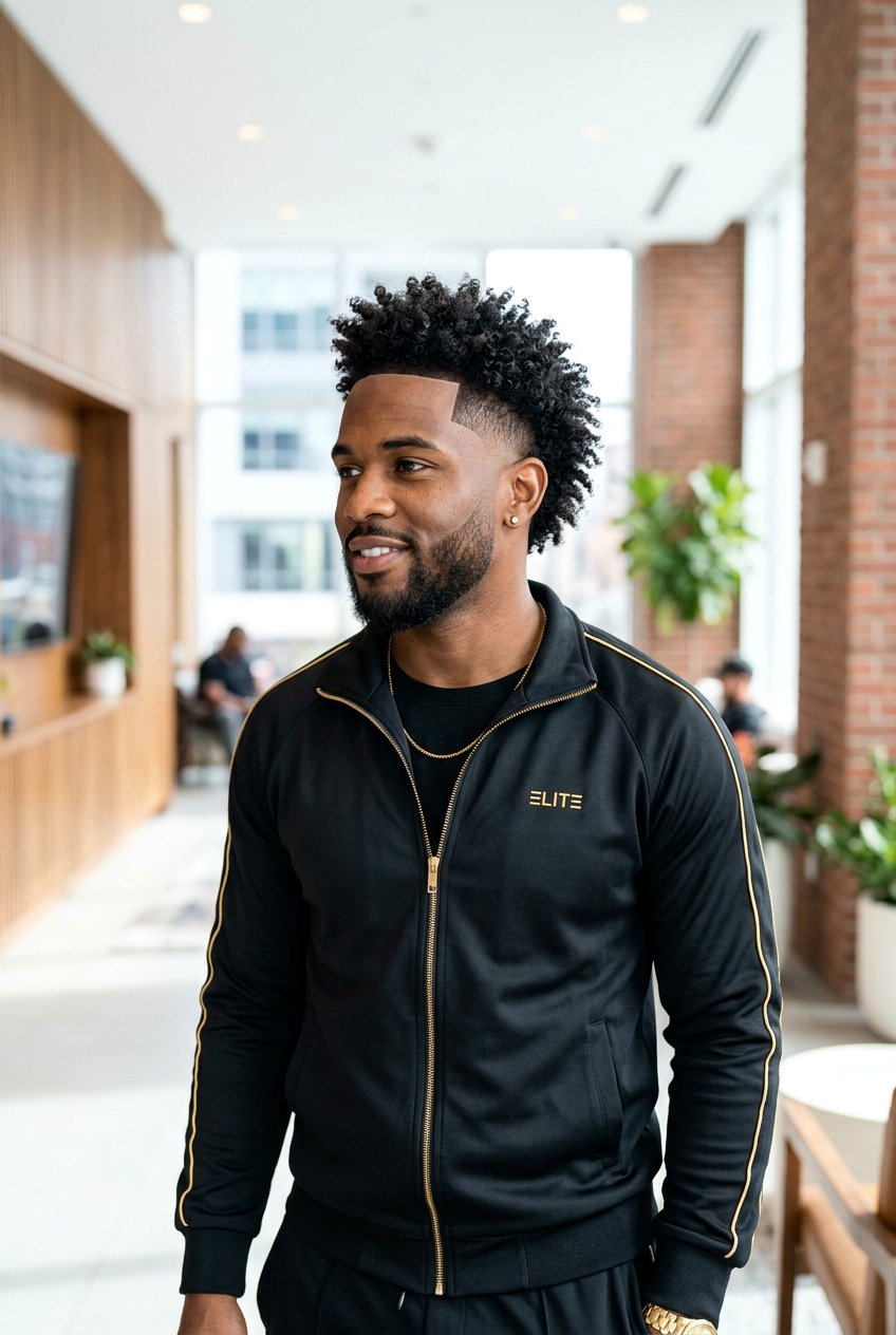 Temple Fade Curly Burst Mohawk - 20 burst fade mohawk men curly hair - 20 burst fade mohawk men curly hair