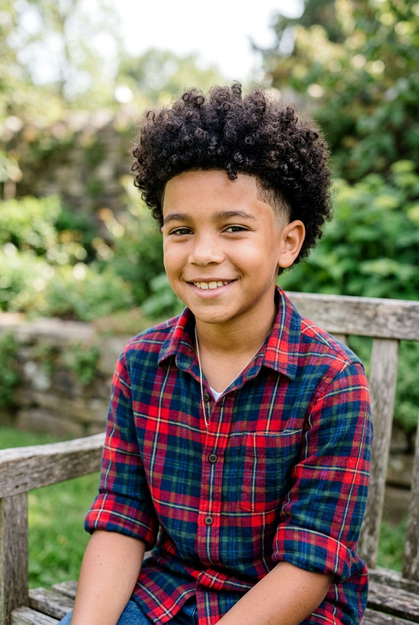 Temple Fade Curly Mop - 20 mixed boys curly mop haircut - 20 mixed boys curly mop haircut