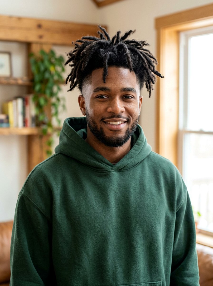 Temple Fade Semi Freeform Dreads - 20 semi freeform dreads styles men - 20 semi freeform dreads styles men