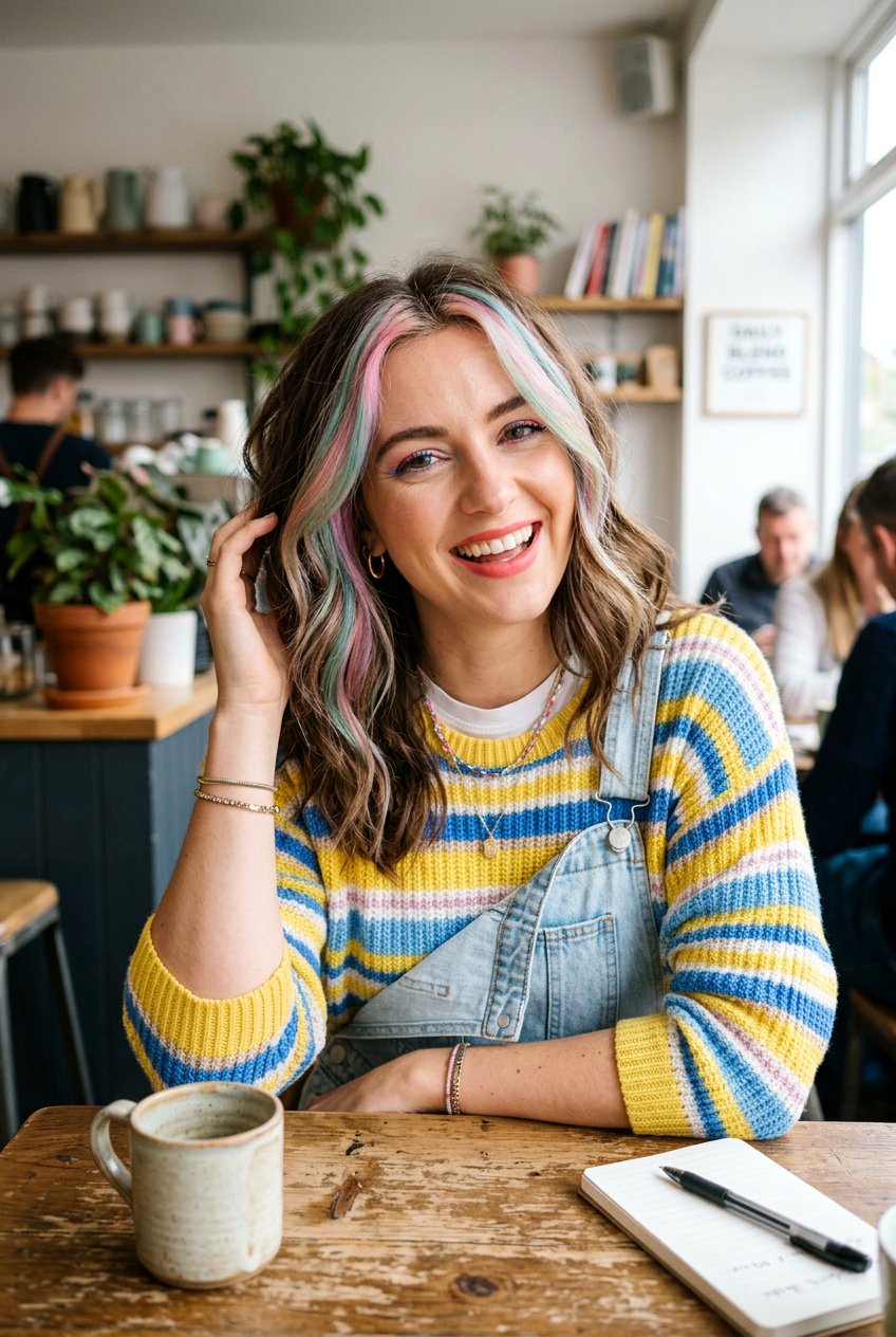 Temporary Front Streak With Wash Out Color - 20 front streak hair color - 20 front streak hair color