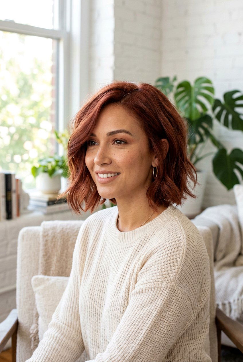 Terracotta Red Hair - 20 red hair color ideas for winter - 20 red hair color ideas for winter