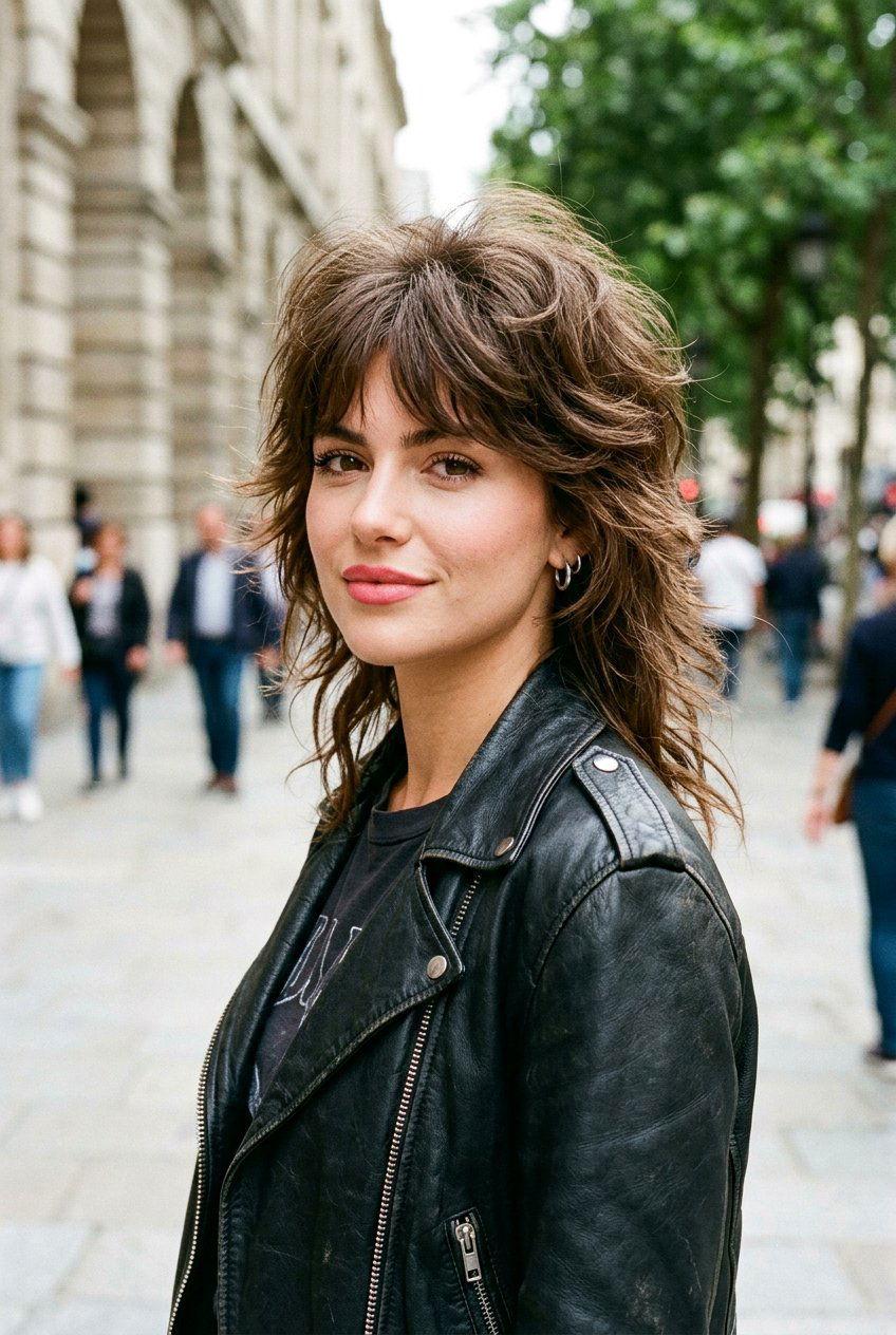 Textured 80s Wolf Cut - 20 80s short shag haircut - 20 80s short shag haircut