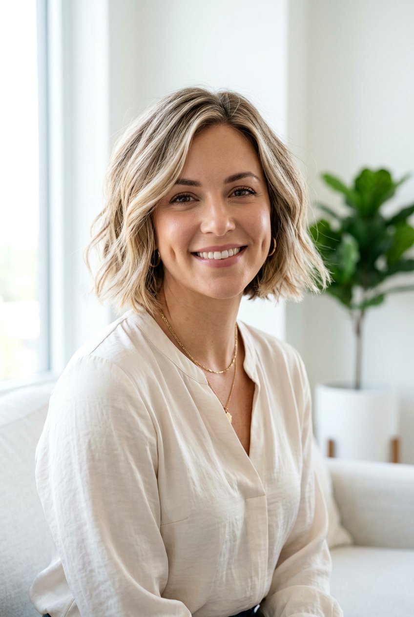 Textured Airy Bob - 20 airy bob for mature fine hair - 20 airy bob for mature fine hair