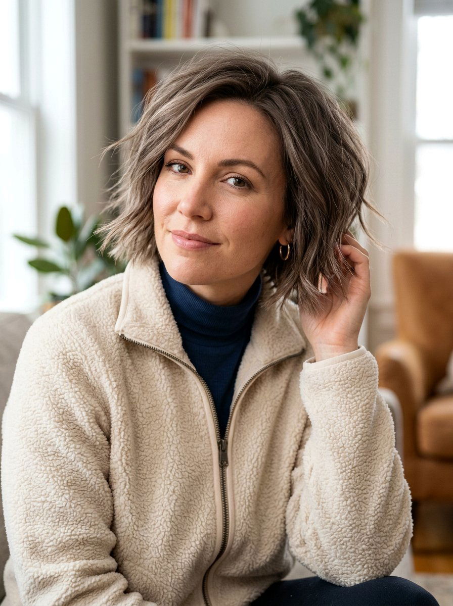 Textured Bob - 20 winter haircut trends for women - 20 winter haircut trends for women