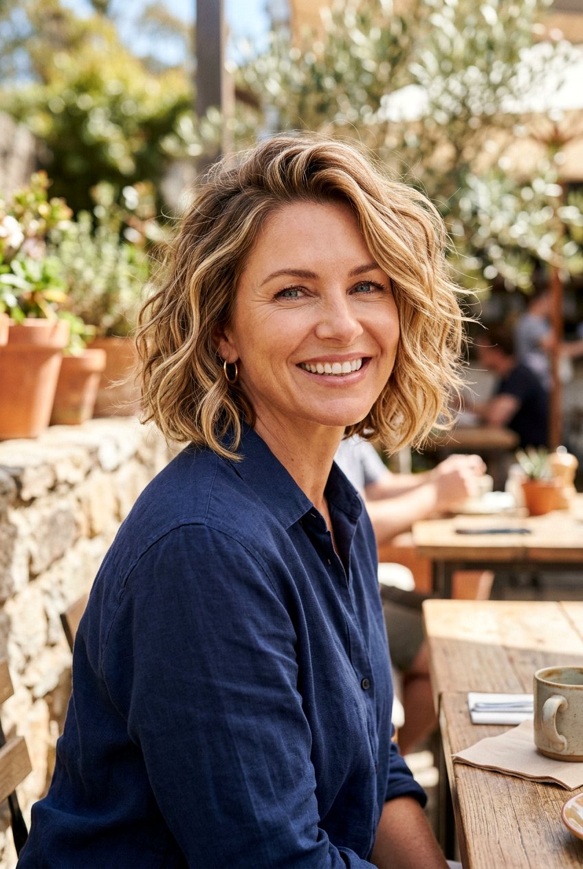 Textured Bob - 20 best haircuts for women over 40 - 20 best haircuts for women over 40