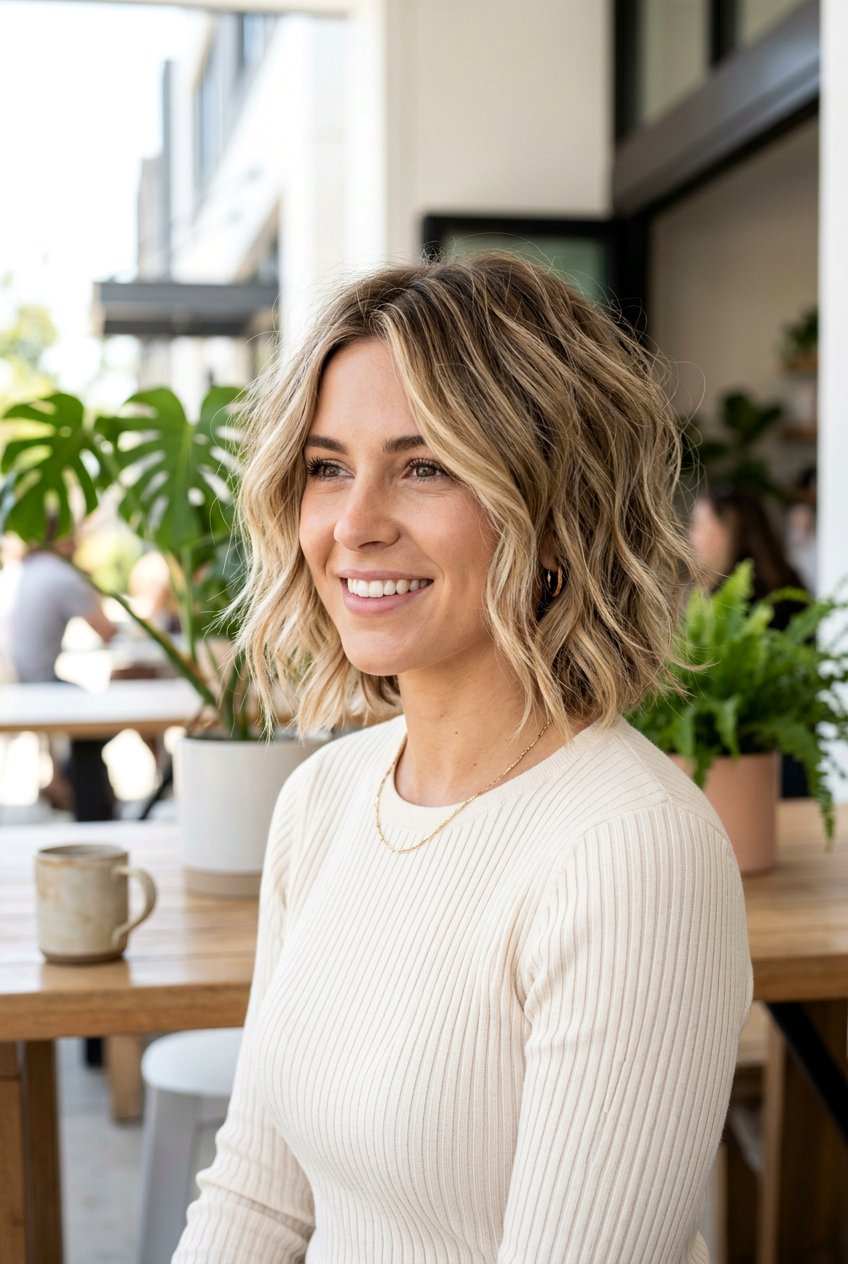 Textured Bob - 20 short hairstyles for fine hair - 20 short hairstyles for fine hair