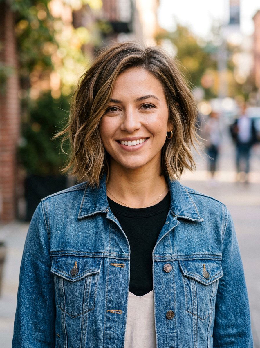 Textured Bob - 20 clean girl haircut ideas - 20 clean girl haircut ideas