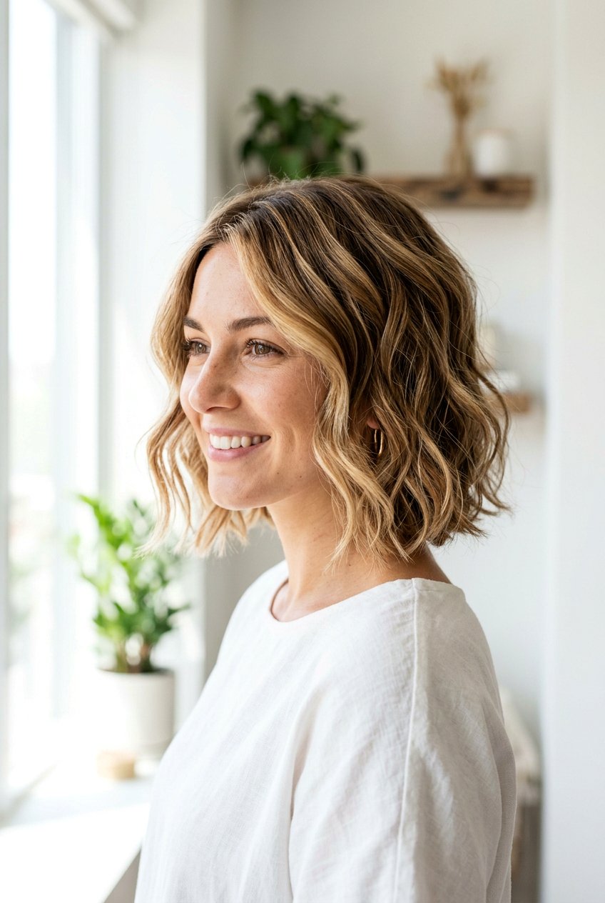 Textured Bob Haircut - 20 low maintenance short haircuts - 20 low maintenance short haircuts