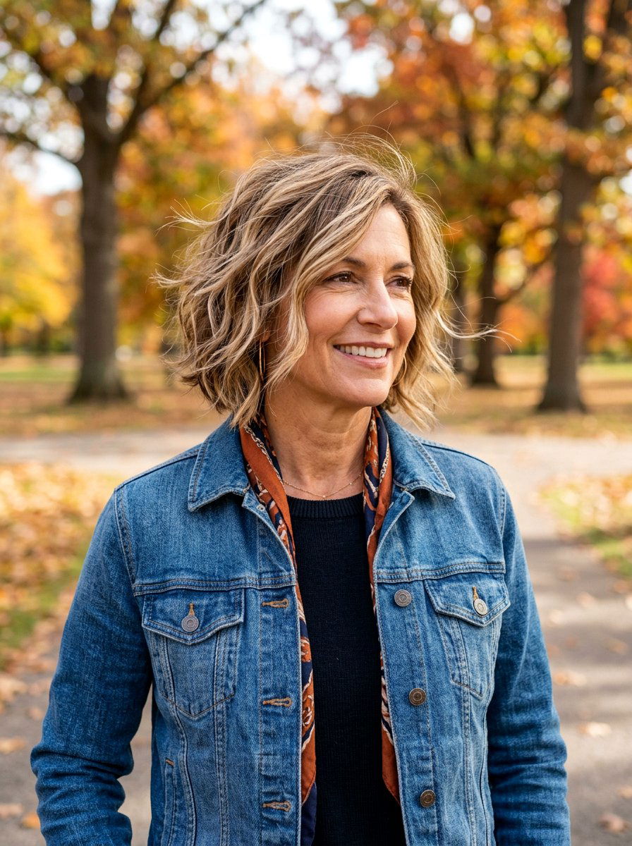 Textured Bob Haircut - 20 elegant bob haircut for mature women - 20 elegant bob haircut for mature women