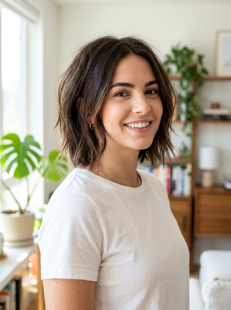 Textured Bob Straight Haircut - 20 straight haircut ideas for women - 20 straight haircut ideas for women