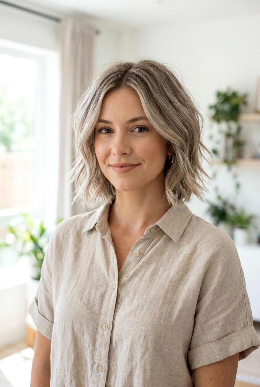 Textured Bob With Center Part - 20 clean professional bob with center part - 20 clean professional bob with center part