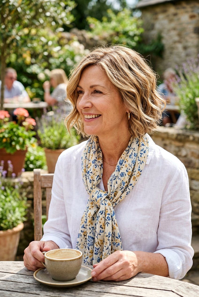 Textured Bob With Highlights - 20 old money bob for mature women - 20 old money bob for mature women