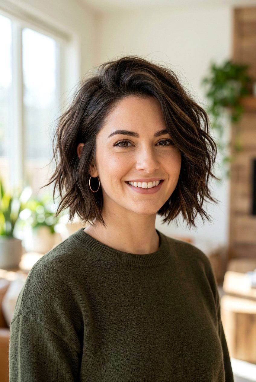 Textured Bob with Point Cut Ends for Split Ends - 20 haircuts for split ends - 20 haircuts for split ends