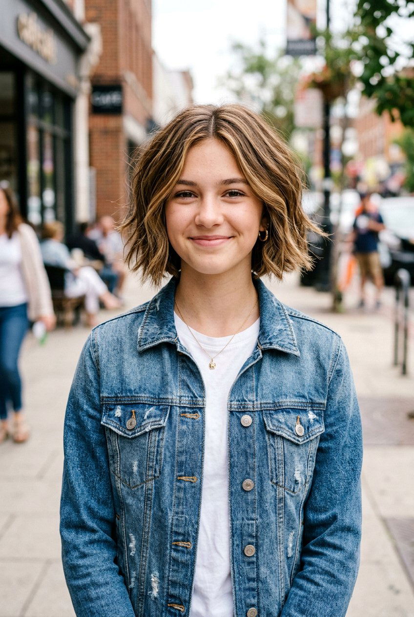 Textured Bob - 20 first day of school hairstyle for teens - 20 first day of school hairstyle for teens