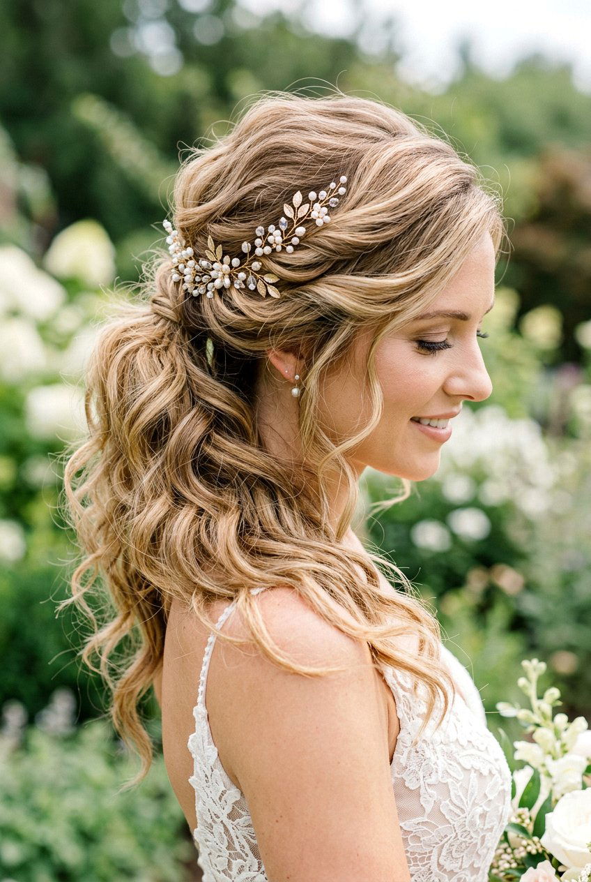 Textured Boho Bridal Side Ponytail - 20 elegant bridal side ponytail - 20 elegant bridal side ponytail