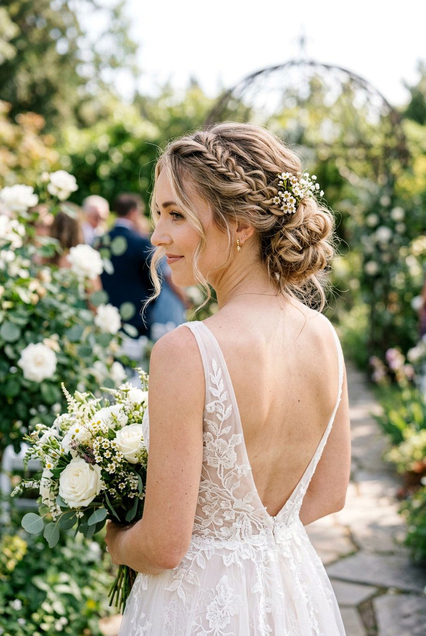 Textured Boho Updo For Thin Hair - 20 textured wedding updo for fine hair - 20 textured wedding updo for fine hair