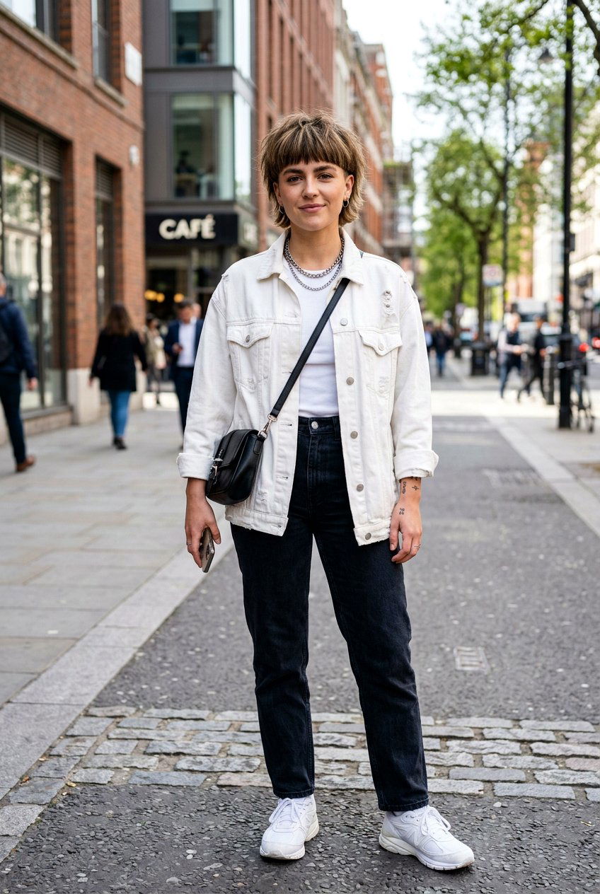 Textured Bowl Cut - 20 80s layered short haircut women - 20 80s layered short haircut women