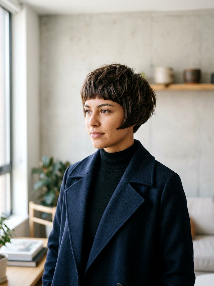 Textured Bowl Haircut - 20 glamorous haircut ideas for women - 20 glamorous haircut ideas for women