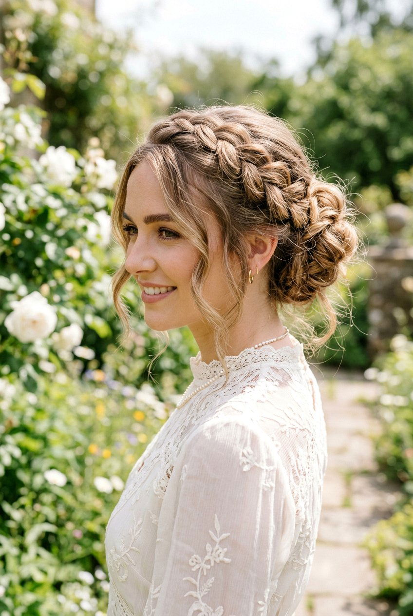 Textured Braided Updo For Fine Hair - 20 textured wedding updo for fine hair - 20 textured wedding updo for fine hair