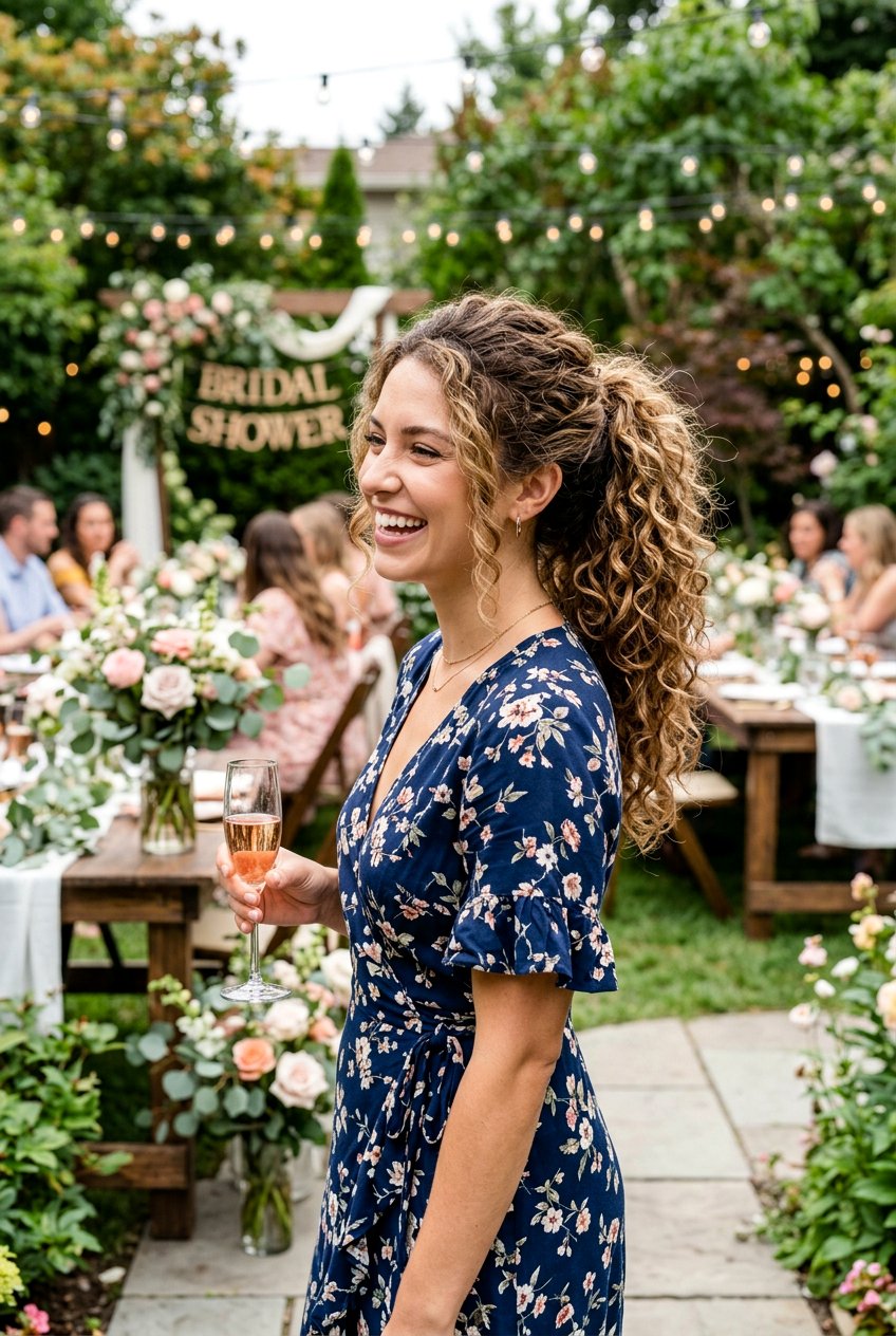 Textured Bridal Shower Ponytail With Curls - 20 bridal shower ponytail with curls - 20 bridal shower ponytail with curls