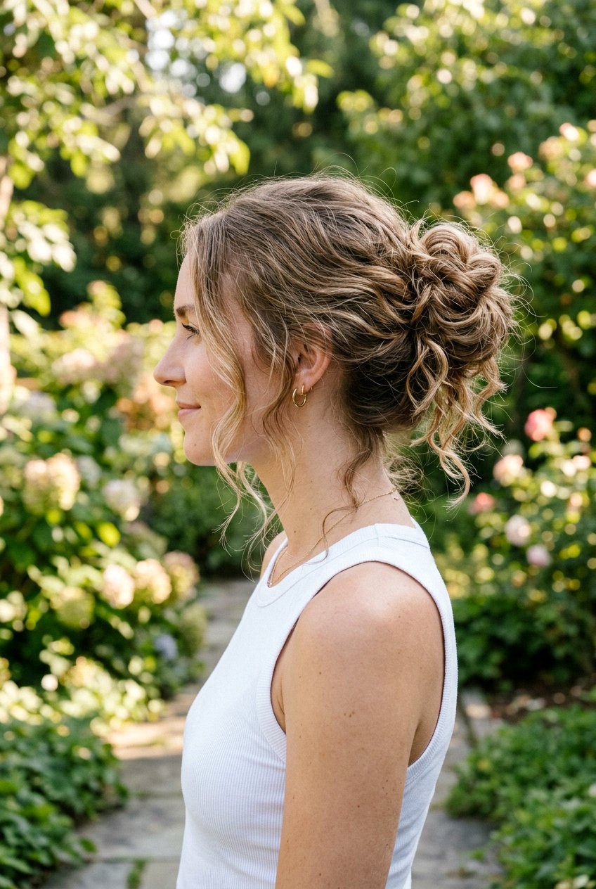 Textured Bun With Sea Salt Spray - 20 textured bun for fine hair - 20 textured bun for fine hair