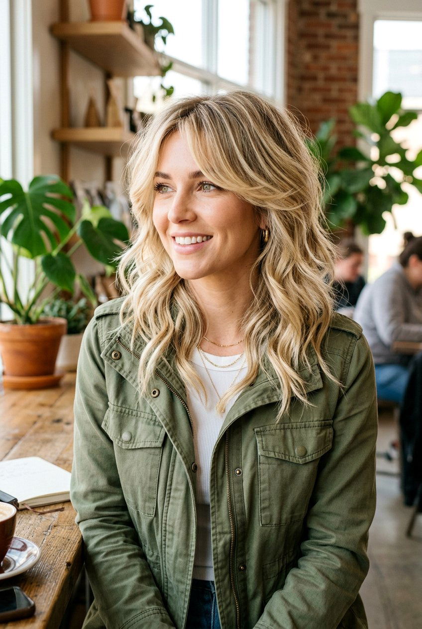 Textured Butterfly Haircut - 20 butterfly haircut for wavy hair women - 20 butterfly haircut for wavy hair women