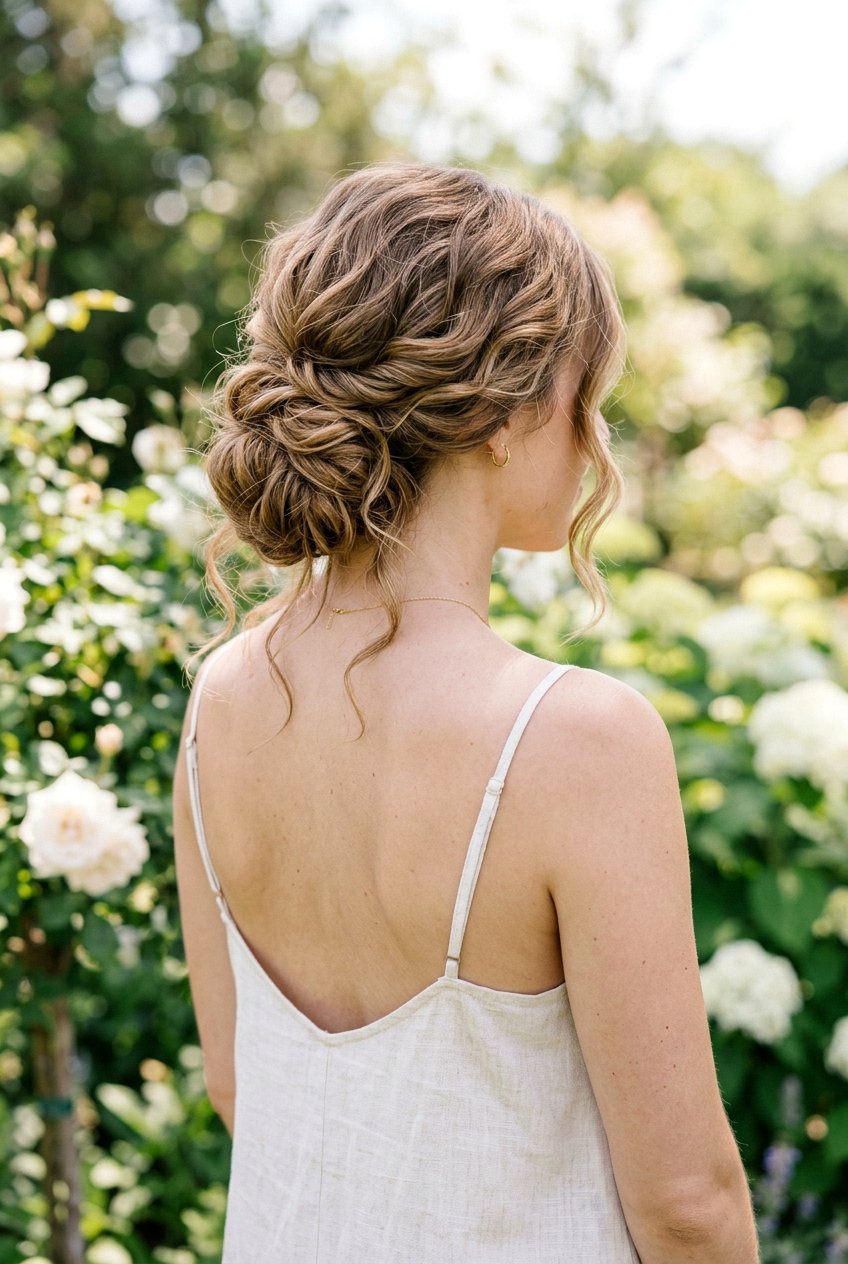 Textured Chignon For Wavy Hair - 20 classic chignon hairstyle - 20 classic chignon hairstyle