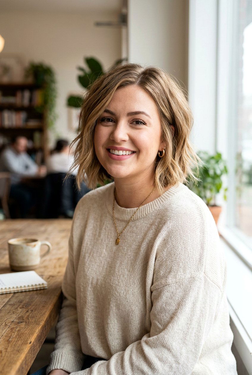 Textured Collarbone Bob for Round Face - 20 collarbone bob for round face - 20 collarbone bob for round face