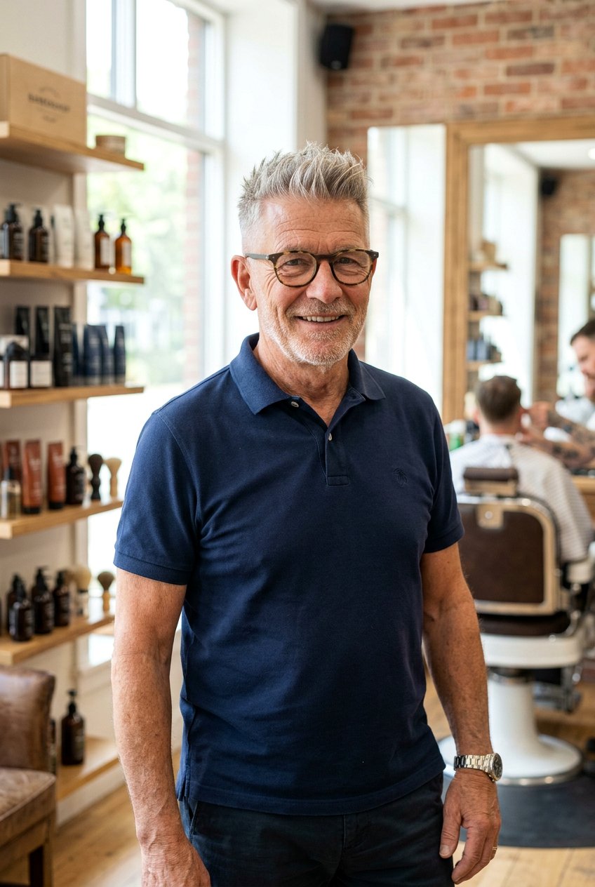 Textured Crew Cut - 20 neat crew cut for older men - 20 neat crew cut for older men