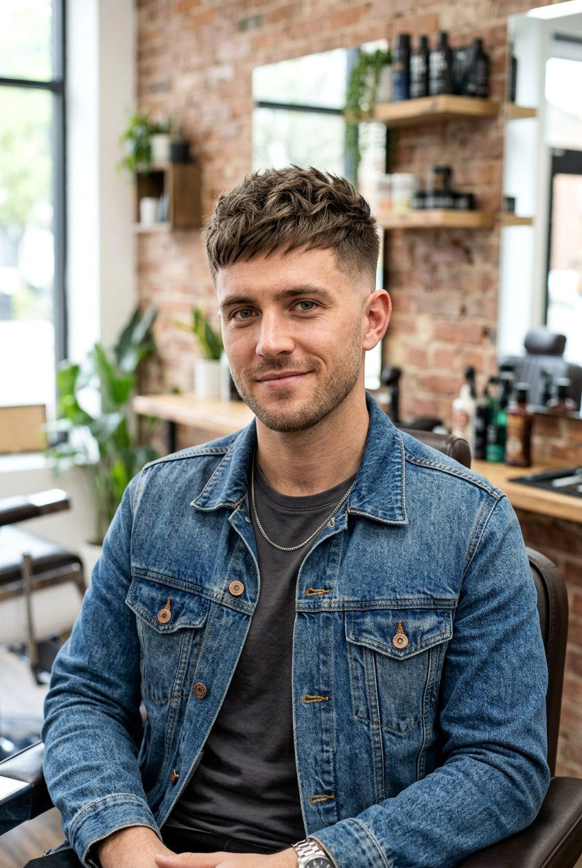 Textured Crop - 20 mens haircut for oval face - 20 men’s haircut for oval face